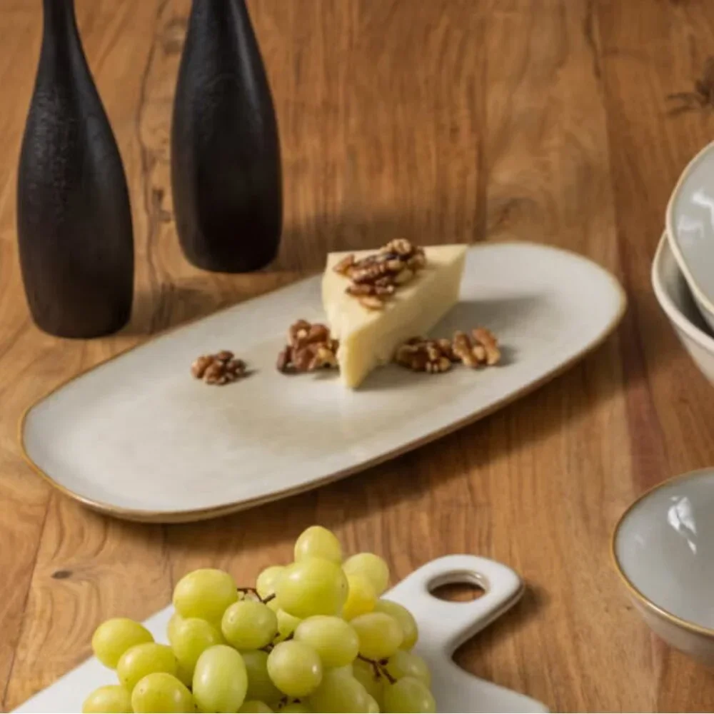 Container Store Stoneware Oval Platter